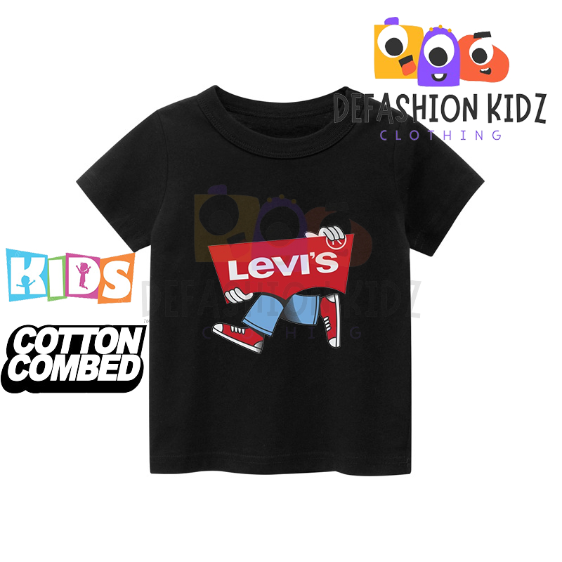 Baju LEVIS jean Kaos Anak Distro Unisex anak laki-laki anak perempuan DEFASHION KIDZ 1 2 3 4 5 6 7 8