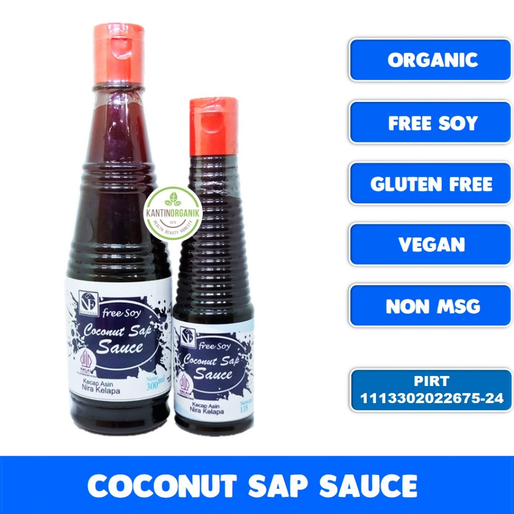 

Kecap Asin Nira Kelapa Organik Nucifera 300ml Gluten Free Vegan Halal