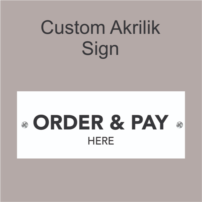 Custom akrilik sign / custom akrilik sign cafe