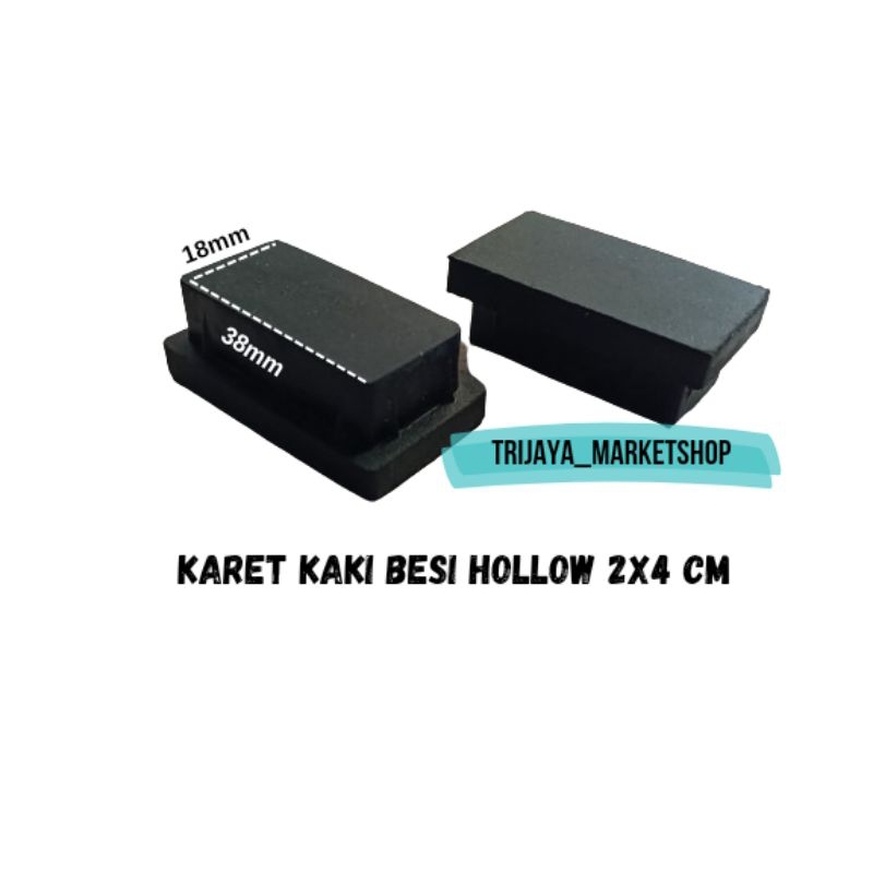 karet hollow 2x4 alas kaki besi hollow 2x4cm