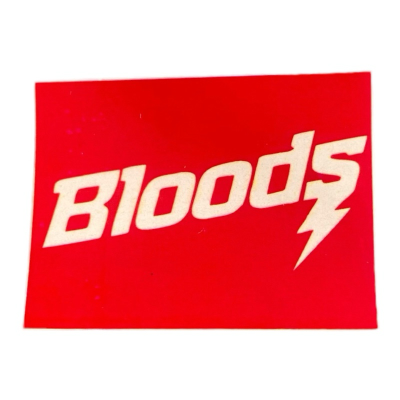 

STIKER Brand Distro BLOODS ukuran 4x3cm