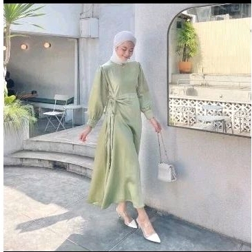 Gamis Wanita Polos Casual Kondangan | PRELOVED BAJU DEWASA