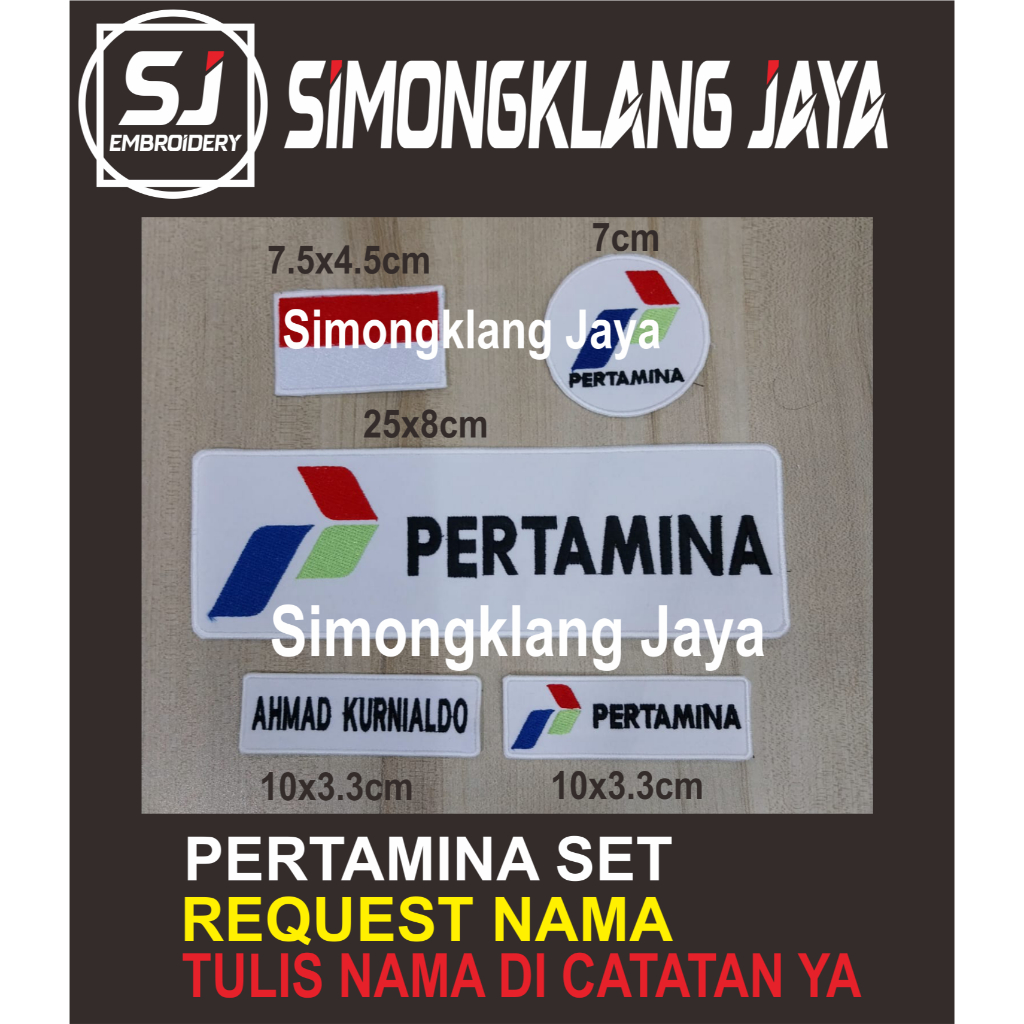 EMBLEM BORDIR PERTAMINA