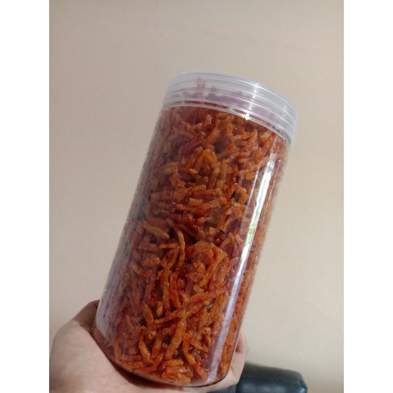 

Kentang Mustofa Toples 1000ml Kriuk Pedas Manis 100% Kentang Tanpa Campuran Tanpa MSG