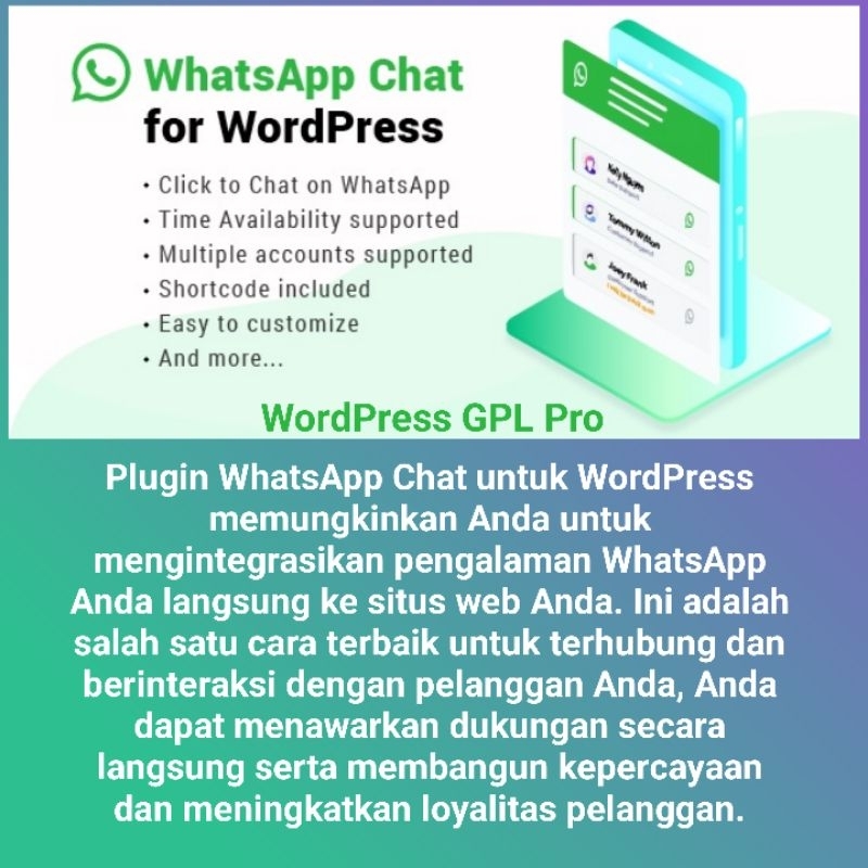 WhatsApp Chat WordPress