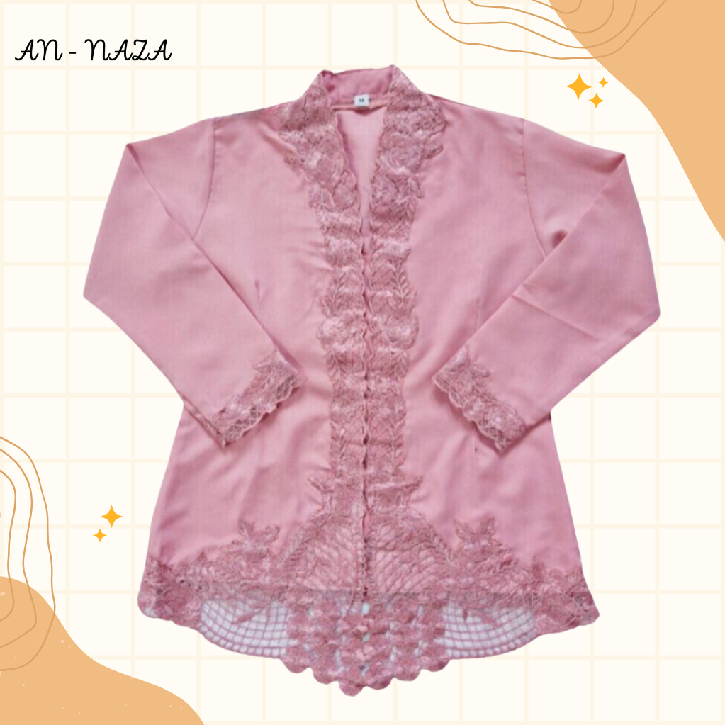 Kebaya Encim Anak Polos SD-TK | Kebaya Anak Senada 4 Sampai 9 Tahun