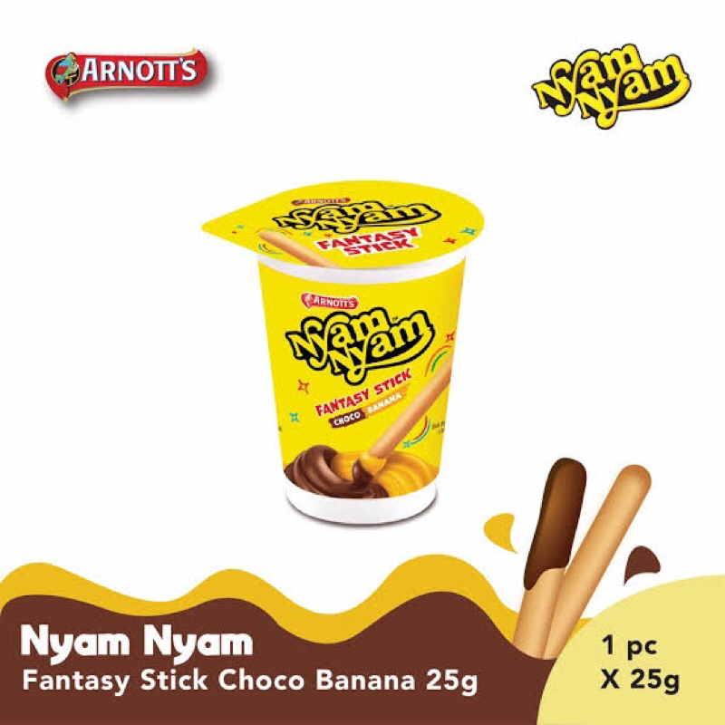 

NYAM NYAM FANTASI STICK 25 GR CHOCO BANANA