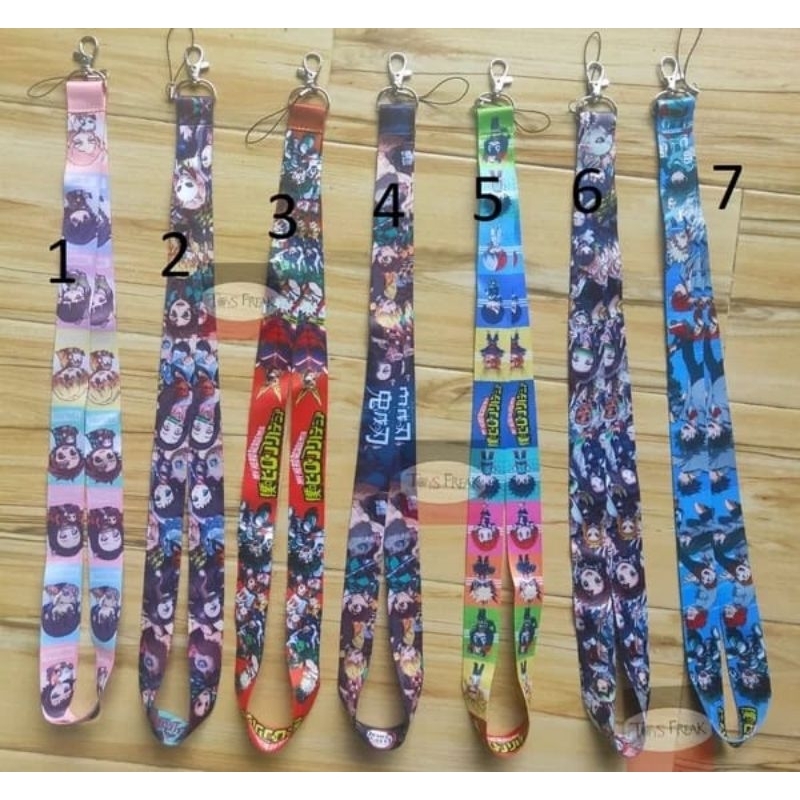 

lanyard tali tag animasi komik Japan anime leher Hero academia kuat