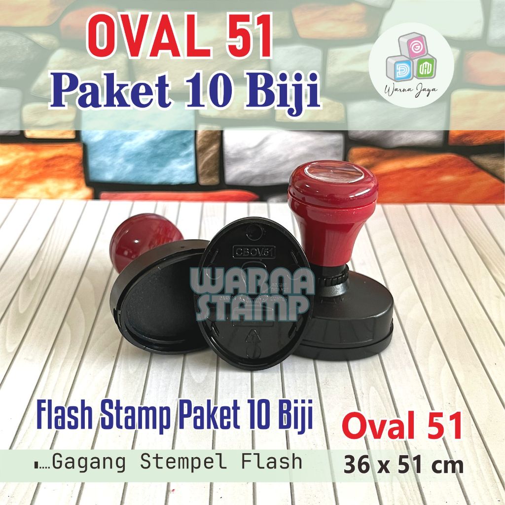 

Gagang Stempel Flash Oval 51 ( 36 x 51 mm ) / Paket 10 Biji / Gagang Stamp Flash Oval / Hanya Gagang Saja