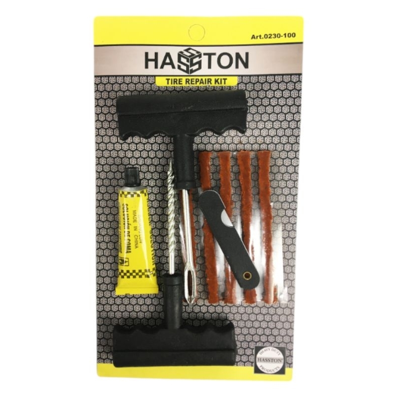 HASSTON Alat Tambal Ban Tubles + Lem + Isi Tubles
