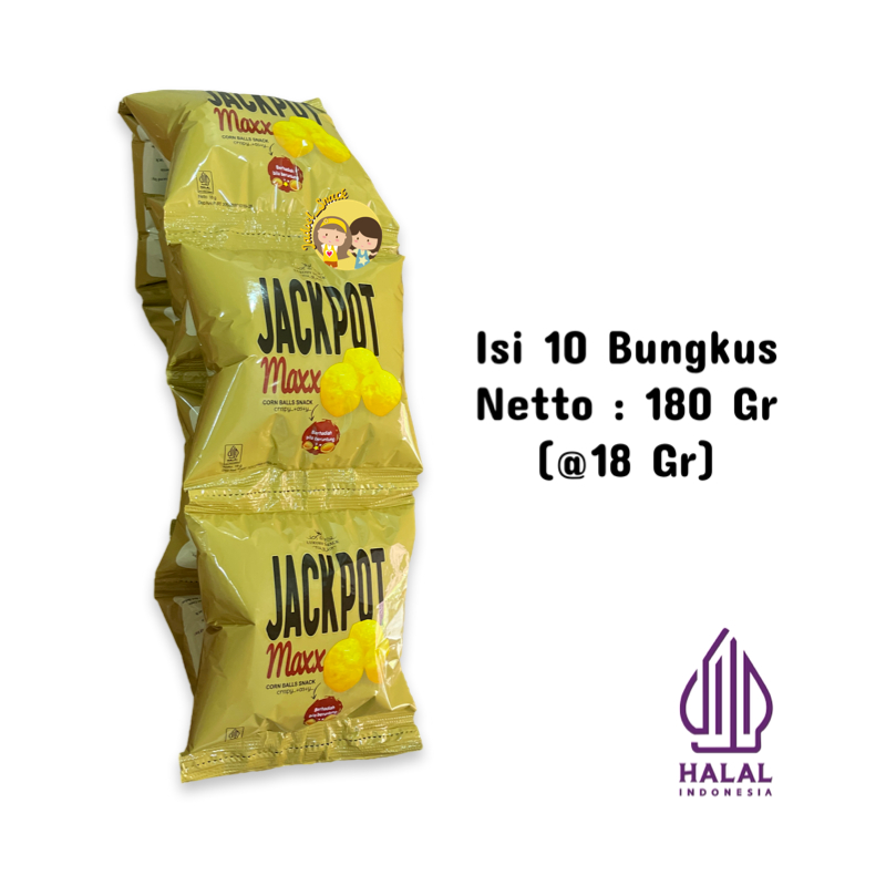 

Chiki Jackpot Max 10 X 18 Gr Corn Ball Snack by Jadoel_Snack