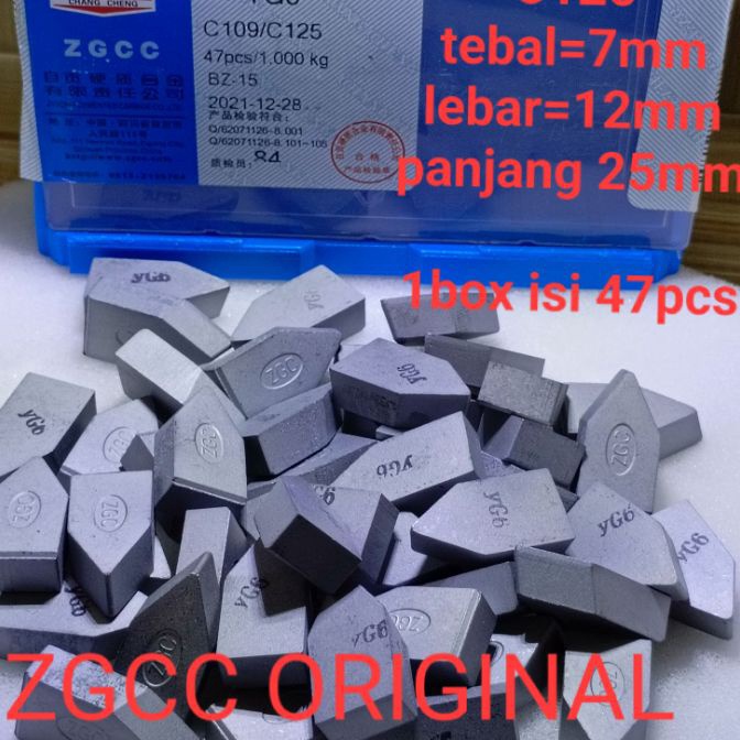 Flash Sale WIDIA YG6 C125 eceran original ZGCC mata pisau bubut betel YG 6 C 125  bor sumur tembus b