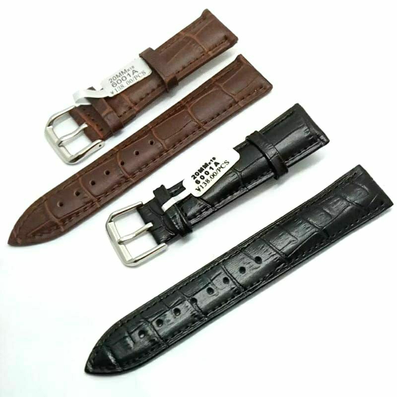 Strap Tali Jam Tangan Olevs 2878 Aftermarket 20mm Tali Jam Kulit OLEVS