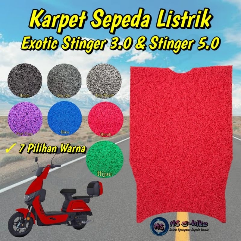 Karpet Sepeda Listrik Exotic Stinger 3.0 & Stinger 5.0