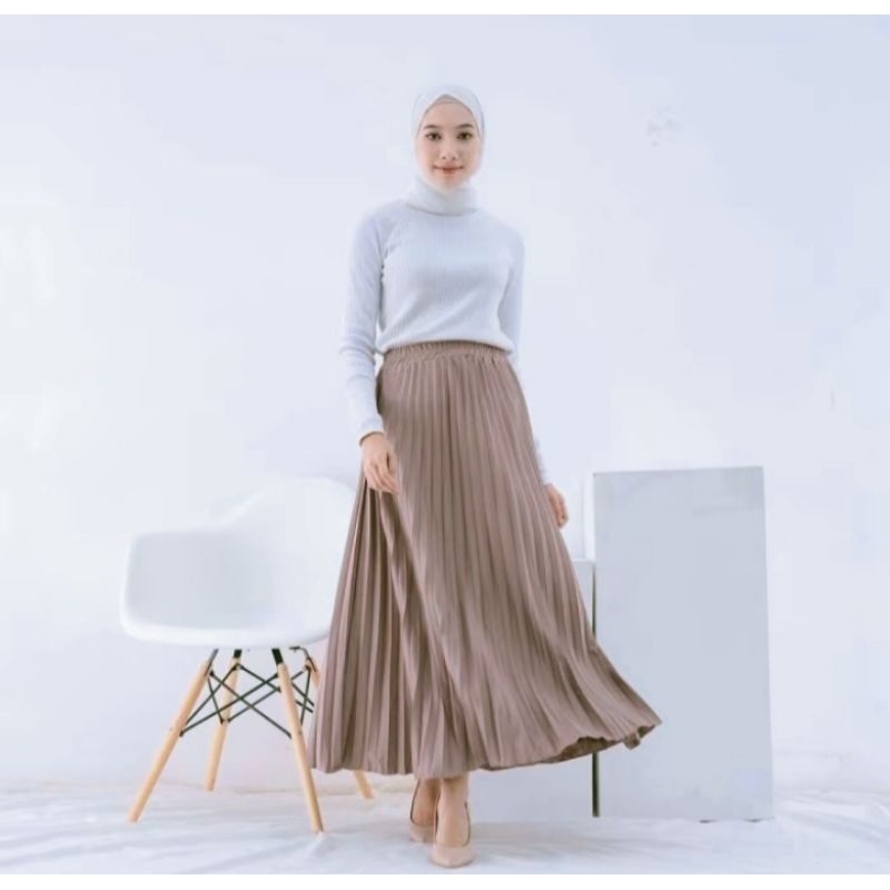 ROK PLISKET PREMIUM WANITA / ROK PLISKET WANITA / ROK BAWAHAN WANITA / BAWAHAN WANITA / ROK / ROK PL