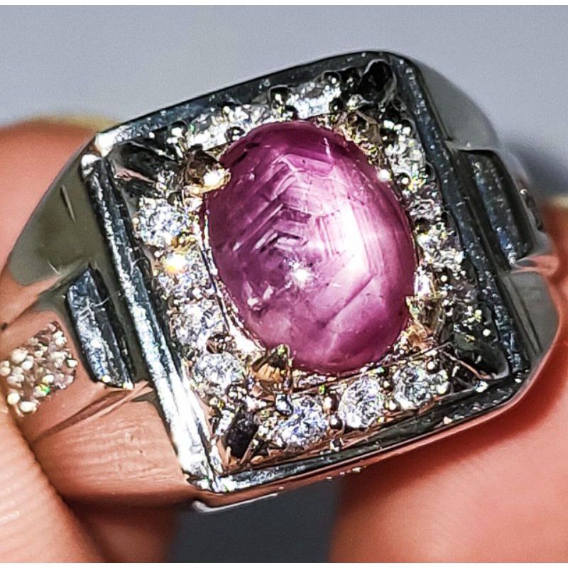 Cincin Asli Alam Ruby 6 Raystar ( Ruby Star )