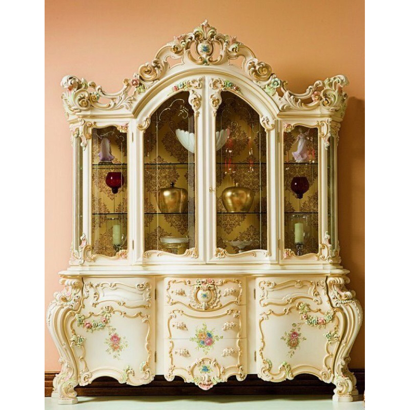 Lemari pajangan ukir / lemari hias ukir mewah