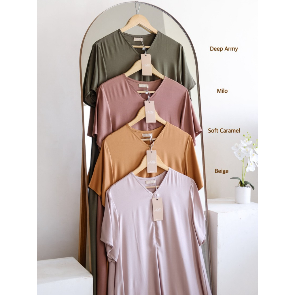 Yasmin Homedress By Nilam - Daster Busui Katun Rayon Twill Premium