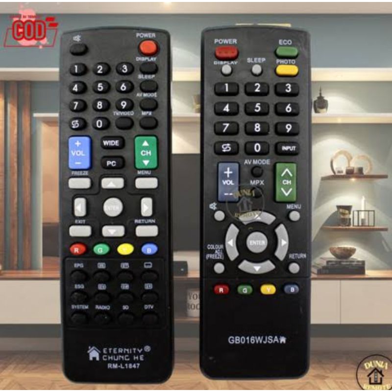 Remote Tv Sharp LED/LCD /Tv Sharp AQUOS Analog dan Digital Bukan Ori