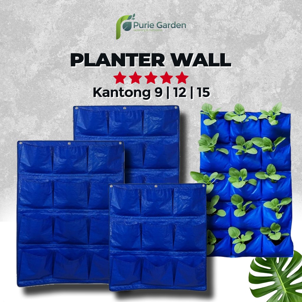 Wall Planter Bag Kantong Pot Tanaman Bunga Hias Gantung