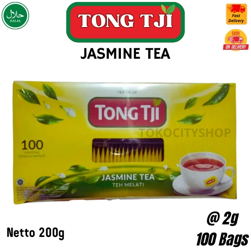 

Teh Celup / Tong Tji Jasmine Tea Teh Celup Amplop / 1 pack (2 gr x 100 teabags) / Halal