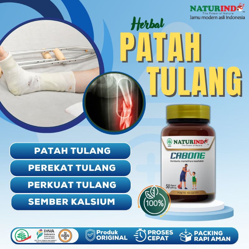 Obat Patah Tulang dan Retak Penyambung Perekat Kalsium Nutrisi Tulang Cabone