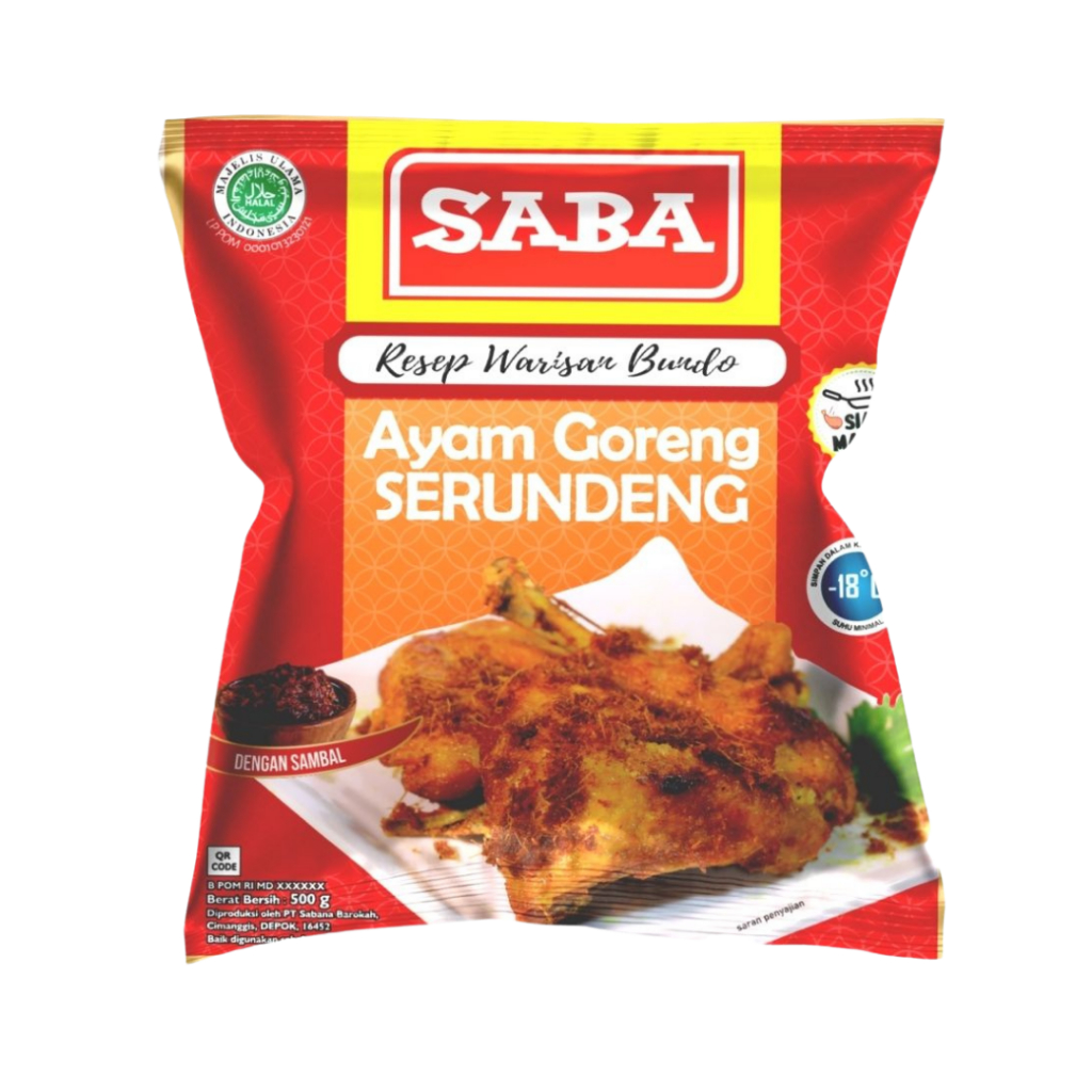 

SABA Ayam Goreng Serundeng Frozen 500 gr BPOM Frozen Food