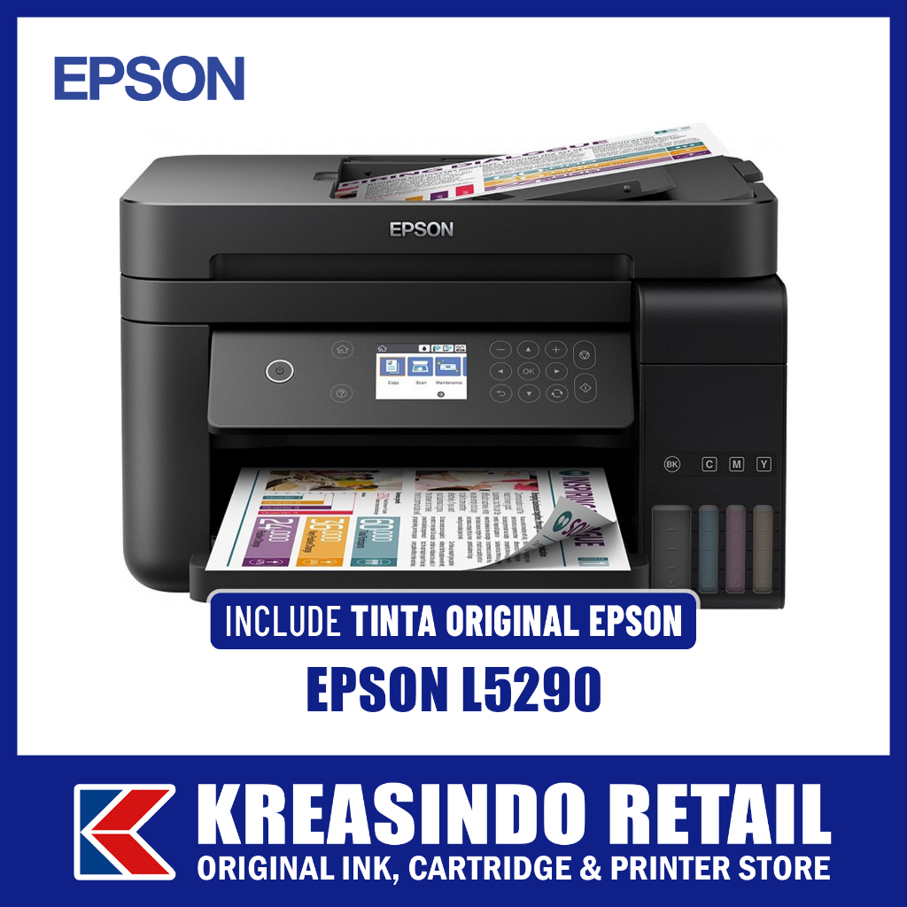 Epson L5290 / L 5290 WiFi All-in-One Printer + ADF (Pengganti L5190)