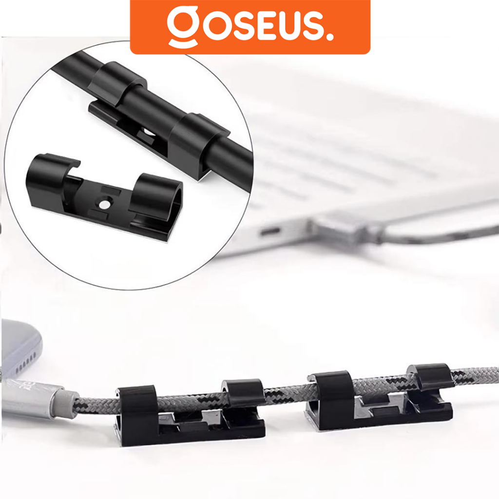 20PCS  Klip kabel Tanpa Paku Clip Cable Oragnizer Klem Kabel Tempel Serbaguna AH110