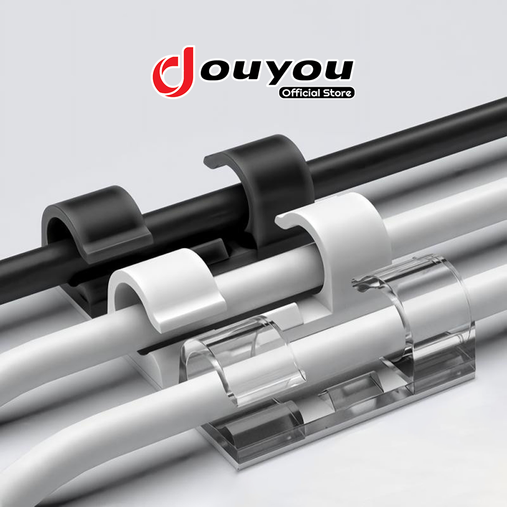 20PCS Klem Kabel Tempel Clip Cable Oragnizer Serbaguna Klip kabel Tanpa Paku AH110