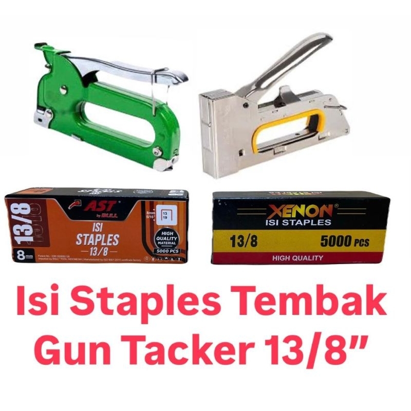 

isi Paku Staples Gun Tacker 13/8