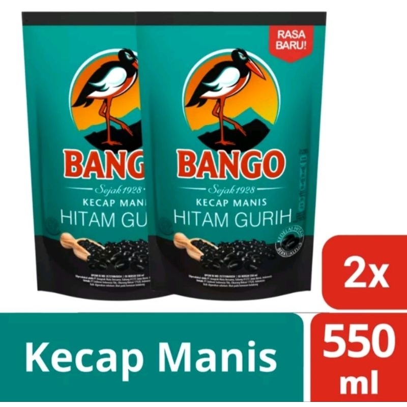 bango kecap gurih hitam twinpack(isi 2) 2x550ml