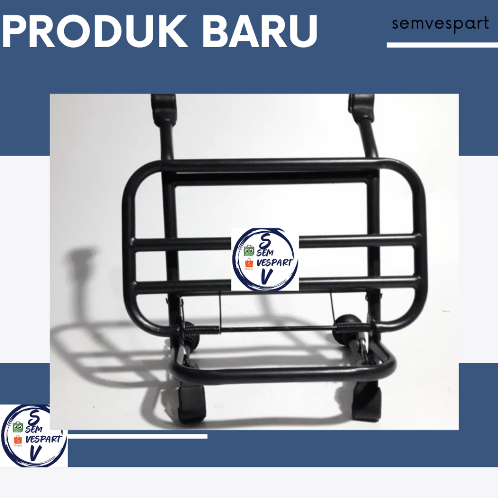 frontrack rak depan vespa  px excel super sprint ps hitam all vespa