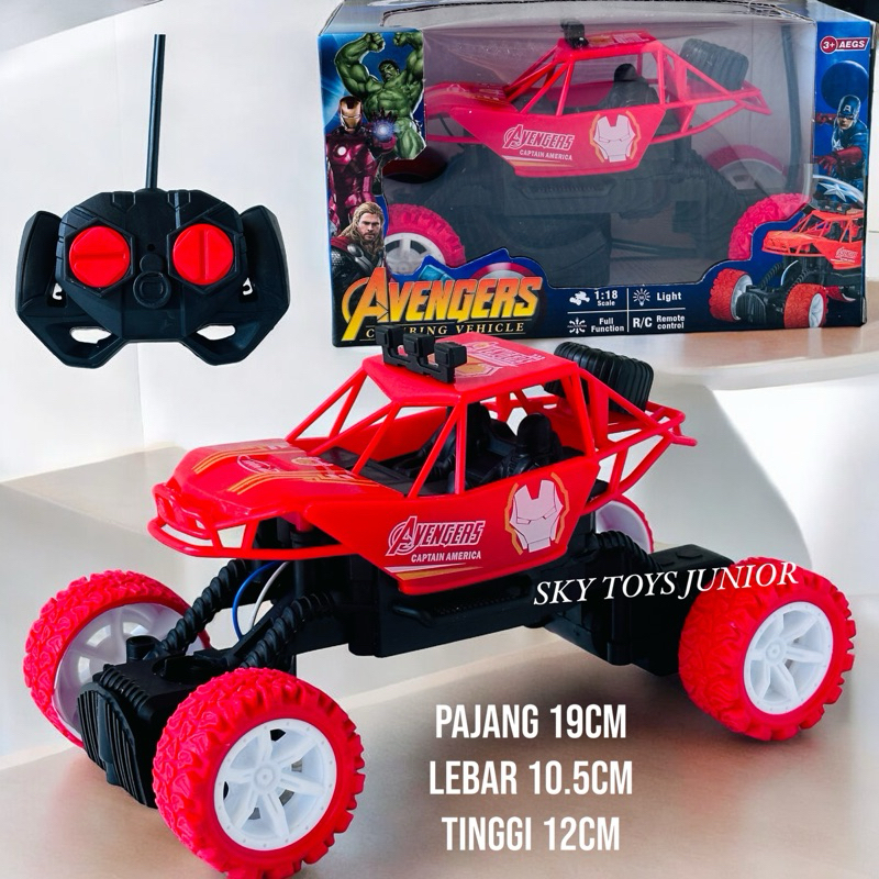 MAINAN ANAK MOBIL RC CLIMBING VEHICLE SKALA 1:18 HERO CAR IRONMAN RC