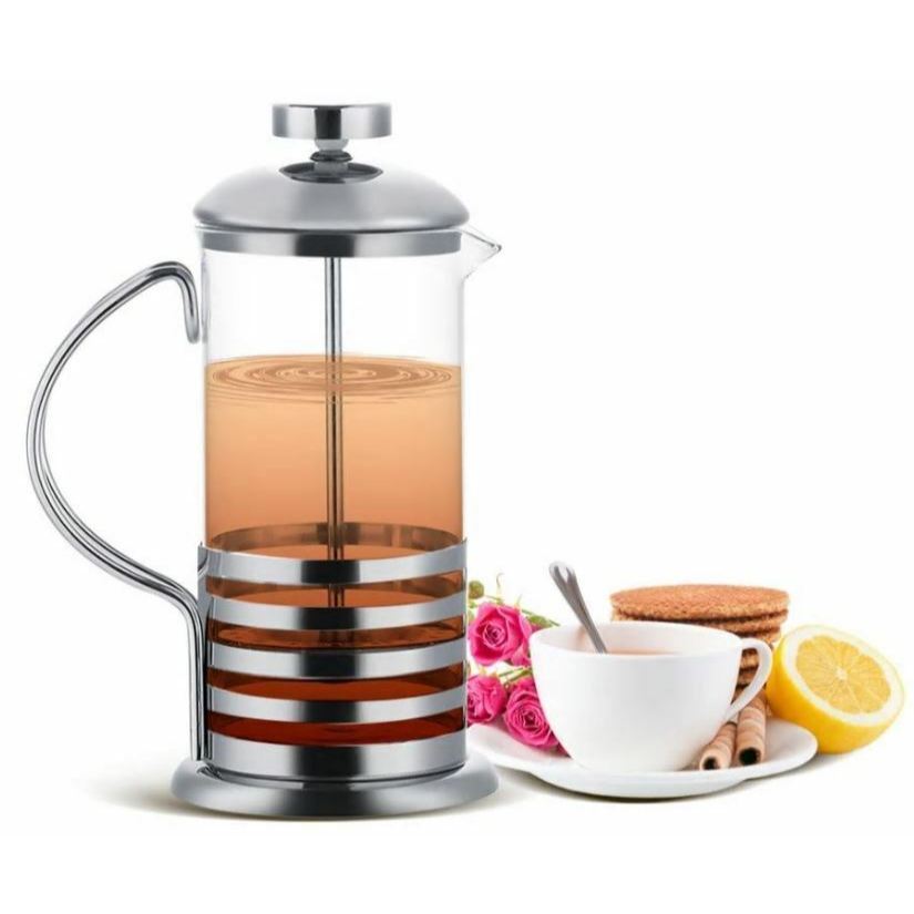 SALE Teko Saringan Teh Kopi 600 ml French Press Tea Coffee Maker Mug Jar Beling Glass