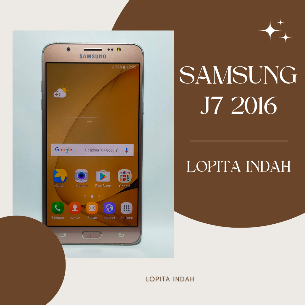 SAMSUNG J7 2016  NFC RAM 2/16 GB SECOND TERMURAH SIAP PAKAI
