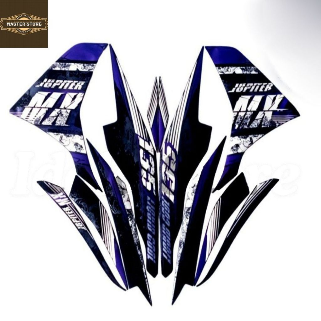 Stiker Striping Motor Yamaha Jupiter MX 2013 Ungu Lis Les Body Jupiter MX 2013 Berkualitas
