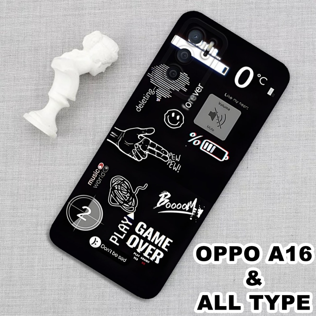 (GC12) Softcase karet Hp OPPO A16 | Case Unik | Case OPPO A16 Silikon Tpu Pro Camera | Kesing OPPO A