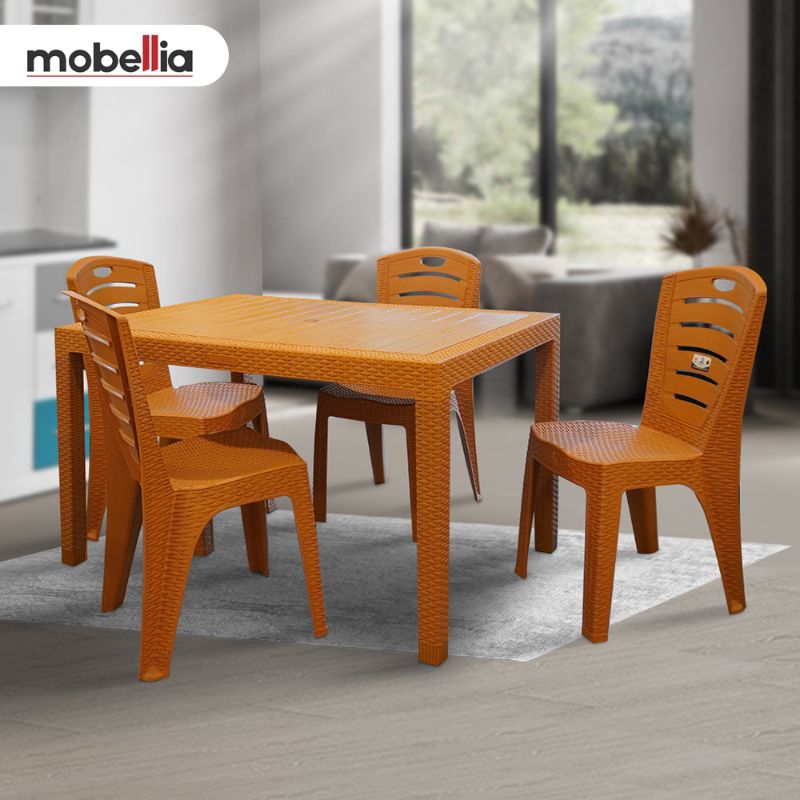 Meja Makan Plastik Olymplast Meja Makan Set 4 Kursi.-  FREE ONGKIR JABODETABEK