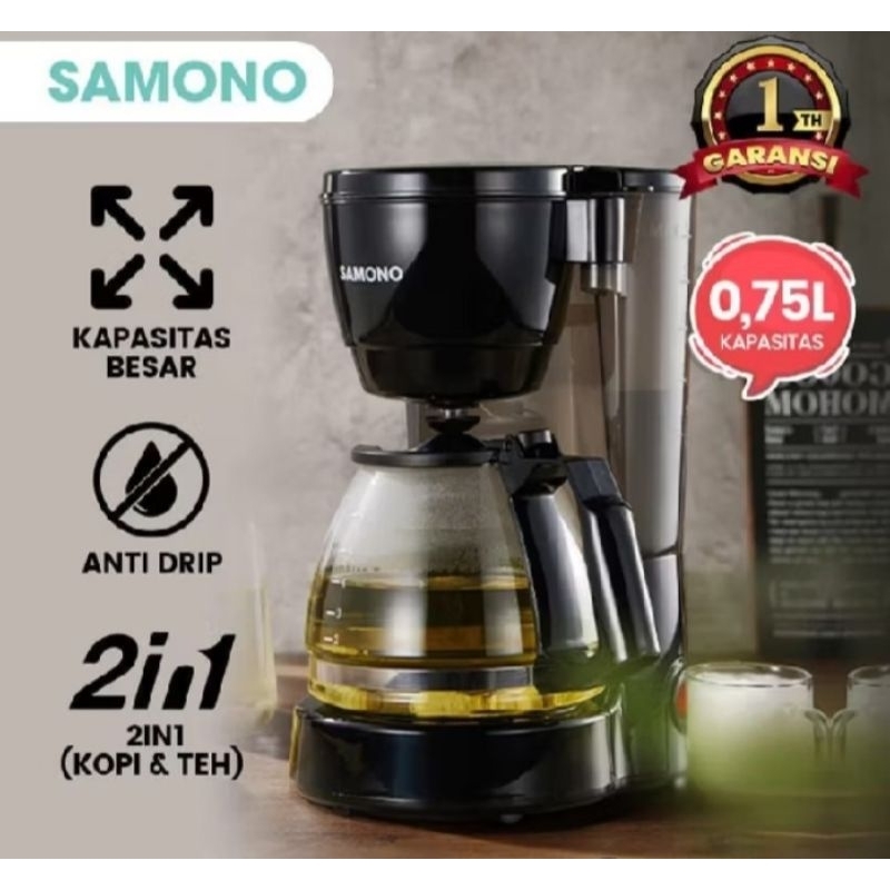SAMONO Coffee Maker SW-CMB06B Black