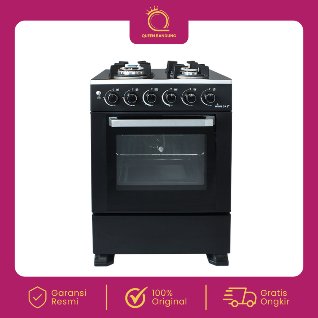 WINN GAS Oven Kompor Gas 4 Tungku Free Standing + Oven Grill W-5090A
