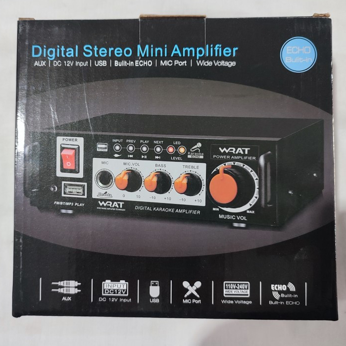 Ampli / Amplifier / Ampli Mini / Amplifier Karaoke / Amplifier Digital Karaoke / Power Amplifier USB