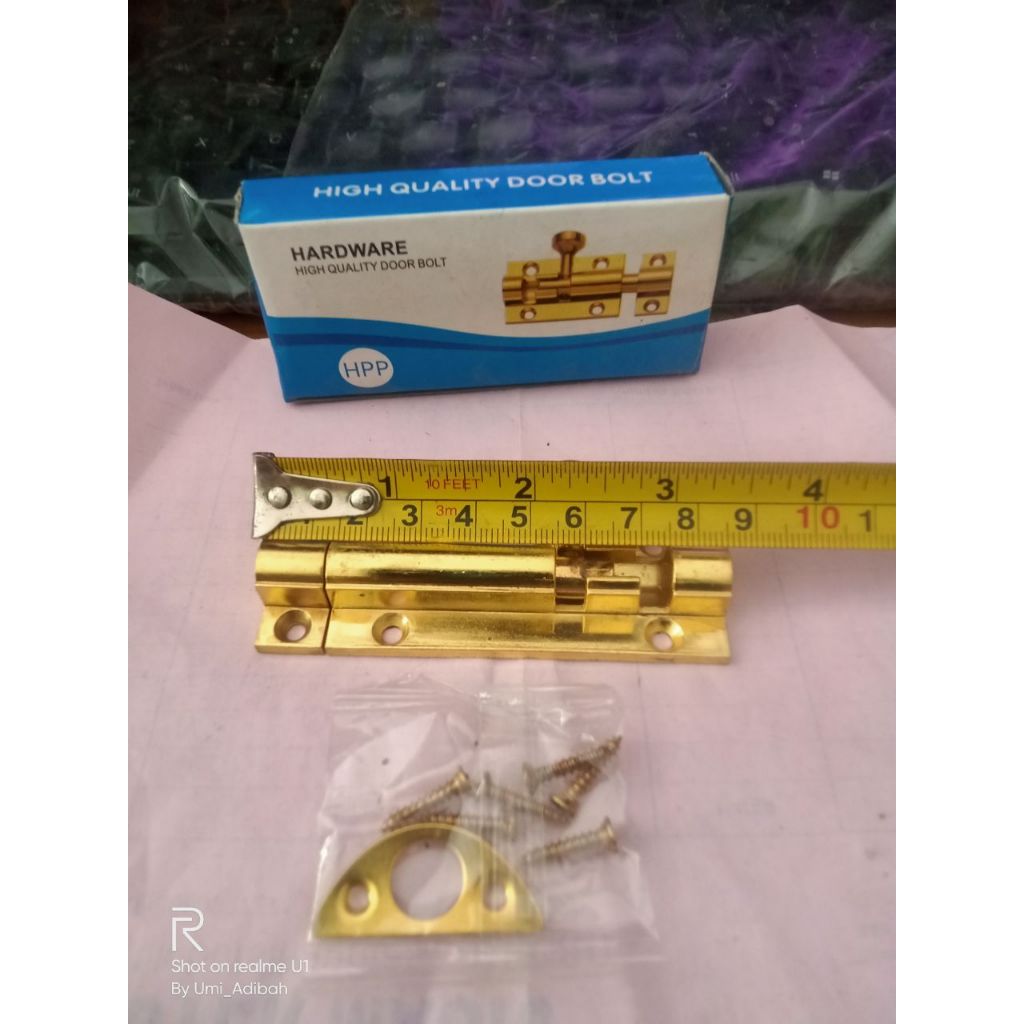 Grendel HPP 3" IN Inch Zinc Babet Kunci Pintu Jendela Lemari