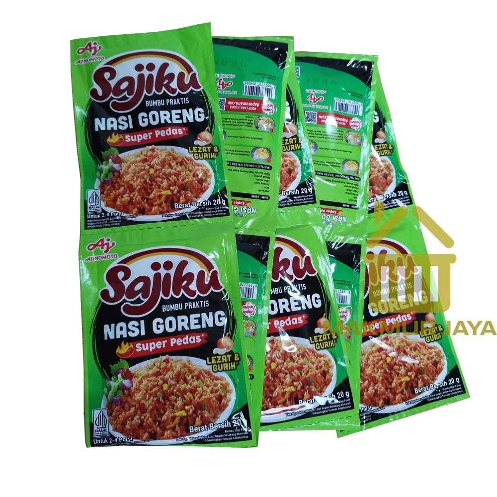 

Maknyuss1 Bumbu Nasi Goreng Super Pedas Sajiku Praktis 1 Renteng Isi 10 Pcs