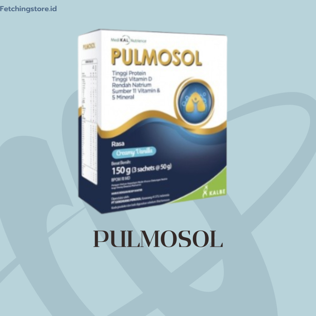 

PULMOSOL VANILLA 150GR / SUSU NUTRISI KESEHATAN PERNAFASAN / PARU FREE GIFT