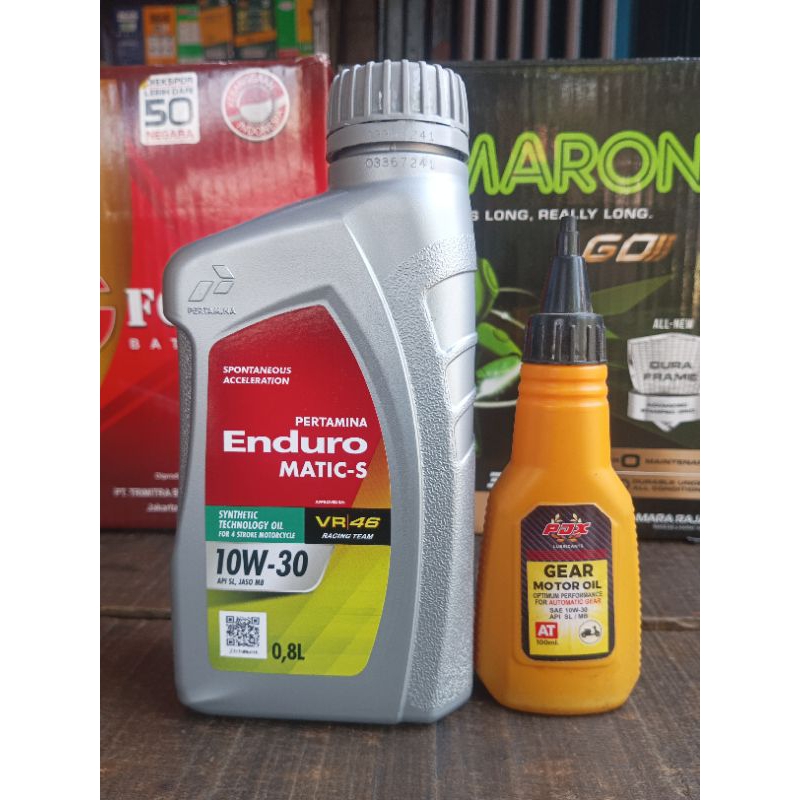 oli mesin Enduro matic s dan oli gardan untuk motor matic