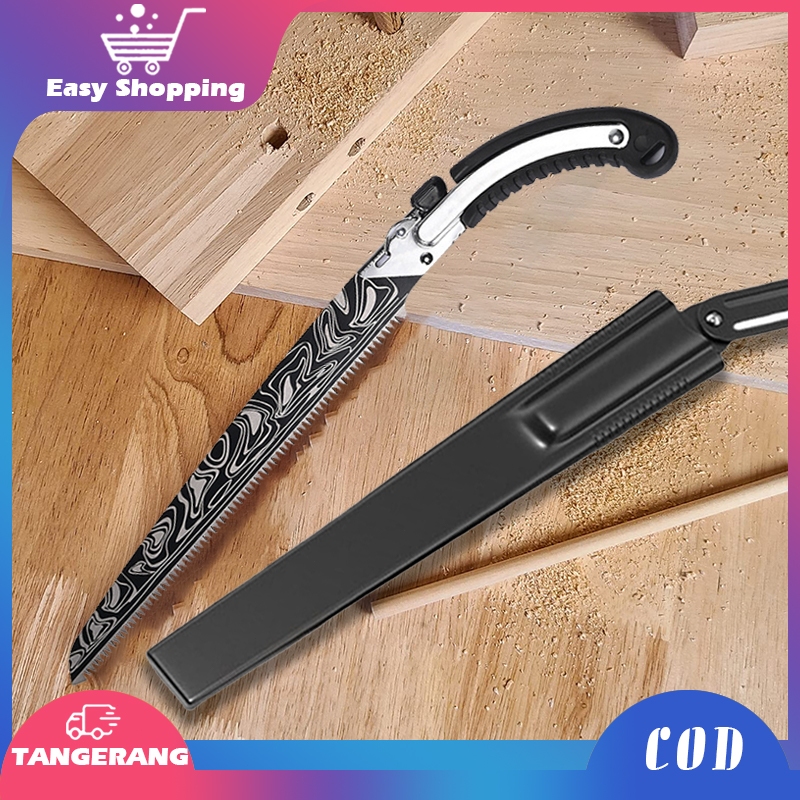 51cm Damaskus Pinggang Gergaji Super Tajam Gergaji Manual Hand Saw Gergaji Belah Kayu Portable Gerga