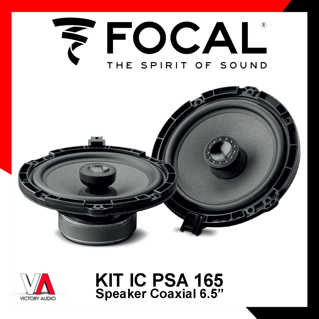 Speaker Coaxial FOCAL KIT IC PSA 165 INSIDE SERIES 6.5 Inch Mid Bass + Built in Tweeter 140Watt Max 