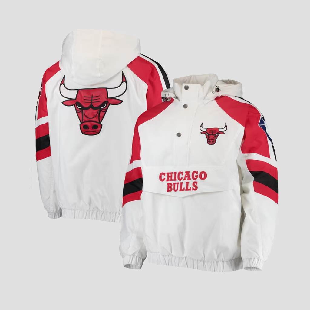 Anorak Cagoule Jacket Chicago Bulls Casual Vintage Embroidery For Unisex