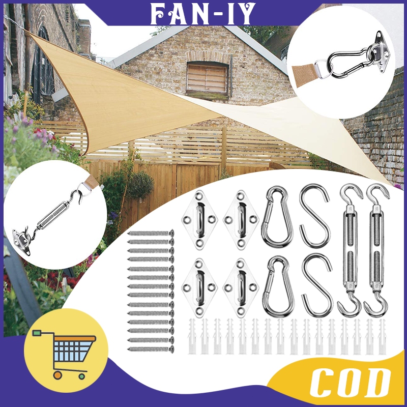 Sun Shade Sail Hardware Turnbuckle M5 Sun Shade Sail Accessories Ceiling Anchor Hook